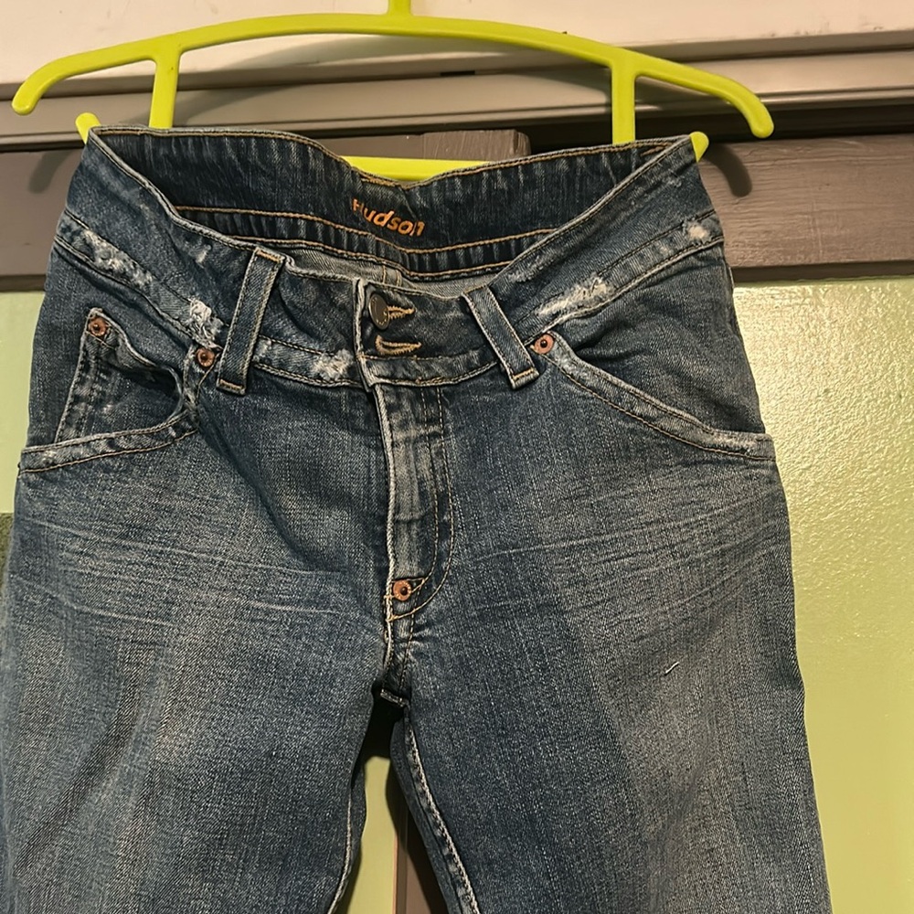 Hudson jeans, boot, cut, slightly distressed